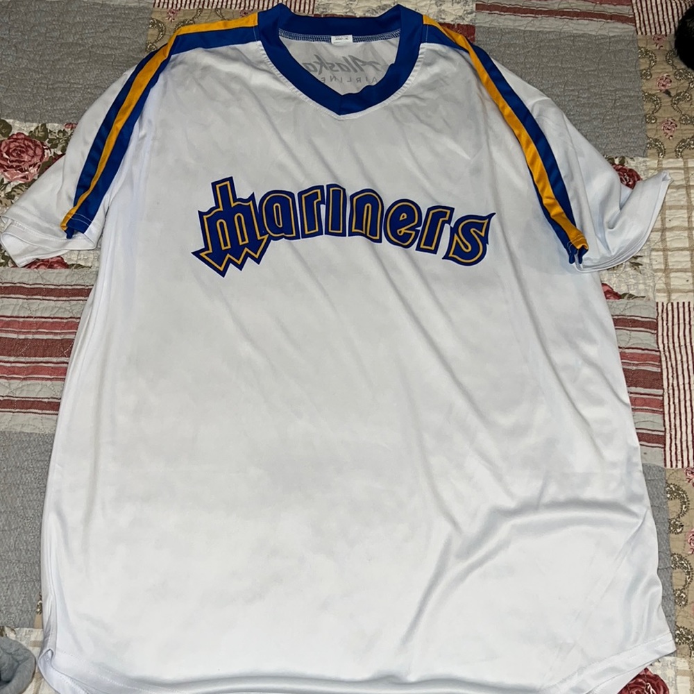 Seattle Mariners Throwback jersey XL Alaska Airlines